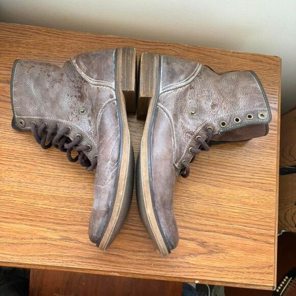 Vintage Y2K Steve Madden plaid fold over combat boots flannel lining handcrafted